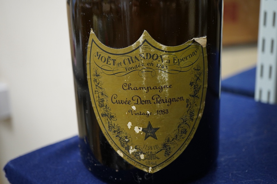 A magnum bottle of Dom Perignon 1983